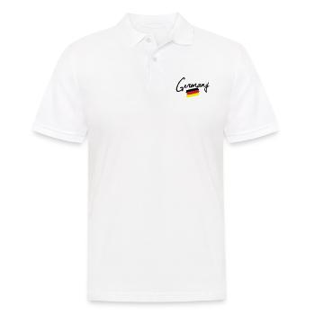 germany - Männer Poloshirt - Weiß - Vorne - Kai (181cm)