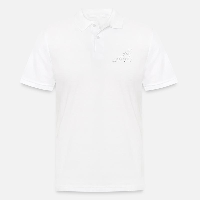 Formula strutturale di ossitocina - Polo da uomo - bianco