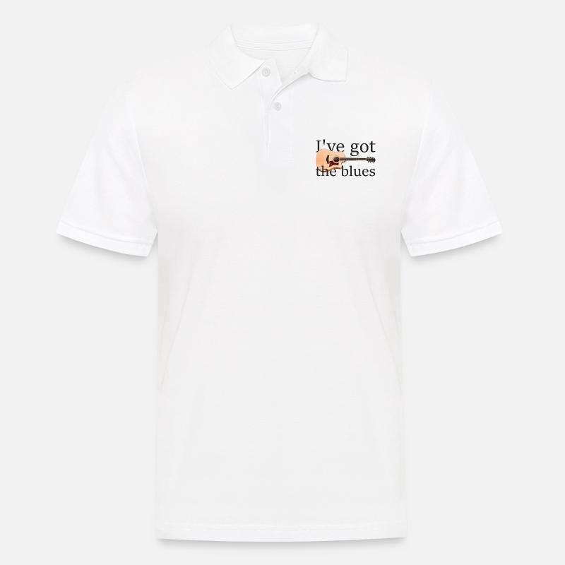 The blues - Männer Poloshirt - Weiß