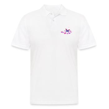 Schmetterling Falter Insekten Frühling Sommer bunt - Männer Poloshirt - Weiß - Vorne - Kai (181cm)