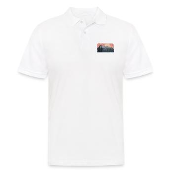 Ziege in den Bergen - Männer Poloshirt - Weiß - Vorne - Kai (181cm)