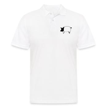 Pig Pigs Pigs Animal Animals Vector 7 - Men's Polo Shirt - white - Front - Kai (181cm)