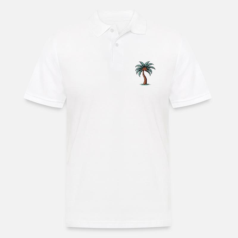 Palm Tree Icon - Men's Polo Shirt - white