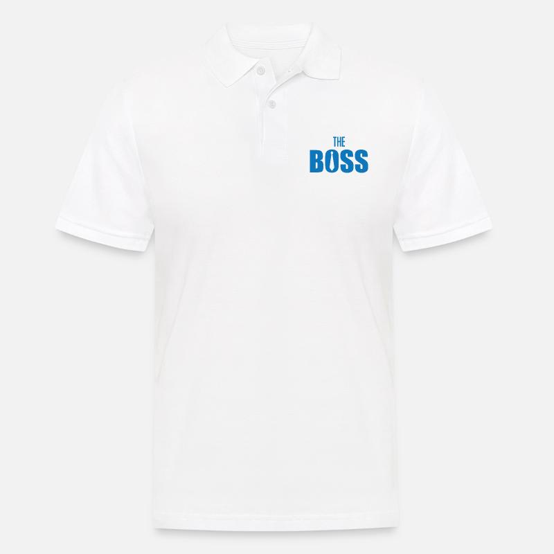 Der Chef - Männer Poloshirt - Weiß