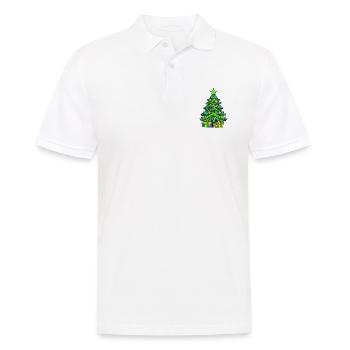 Sapin de Noël Noël - Polo Homme - blanc - Devant - Kai (181cm)