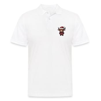 Bande dessinée de Noël Taureau - Polo Homme - blanc - Devant - Kai (181cm)