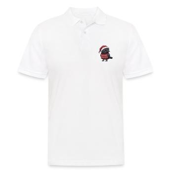 Rabe Krähe Weihnachten Comic - Männer Poloshirt - Weiß - Vorne - Kai (181cm)