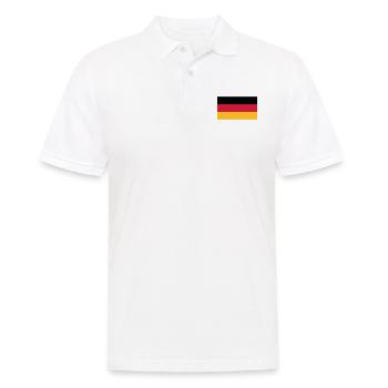 Allemagne Drapeau Noir Rouge Or - Polo Homme - blanc - Devant - Kai (181cm)