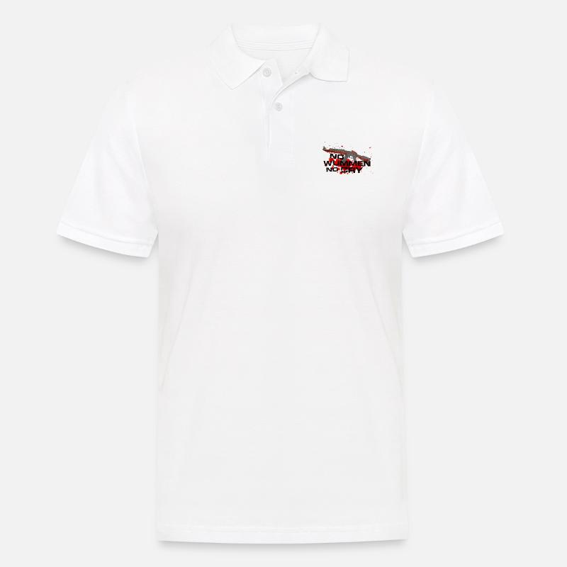 wummen - Männer Poloshirt - Weiß