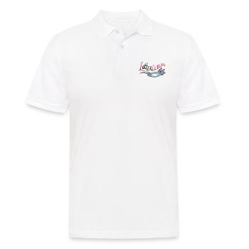 Lotterleben Zwo T-Shirts - Men's Polo Shirt - white - Front - Kai (181cm)