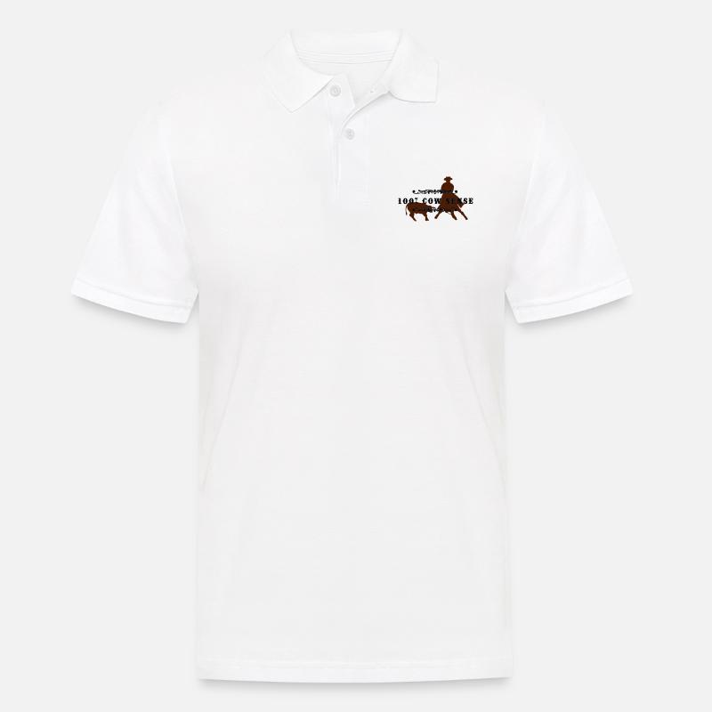 (cowsense_2c) - Männer Poloshirt - Weiß