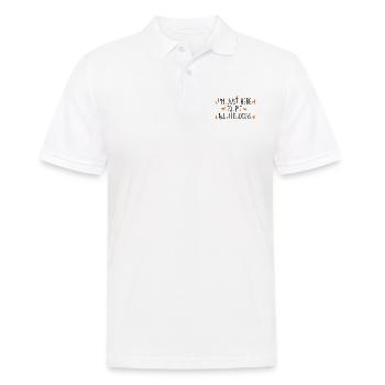 Ich bin nur hier, um alle Hunde zu streicheln - Männer Poloshirt - Weiß - Vorne - Kai (181cm)