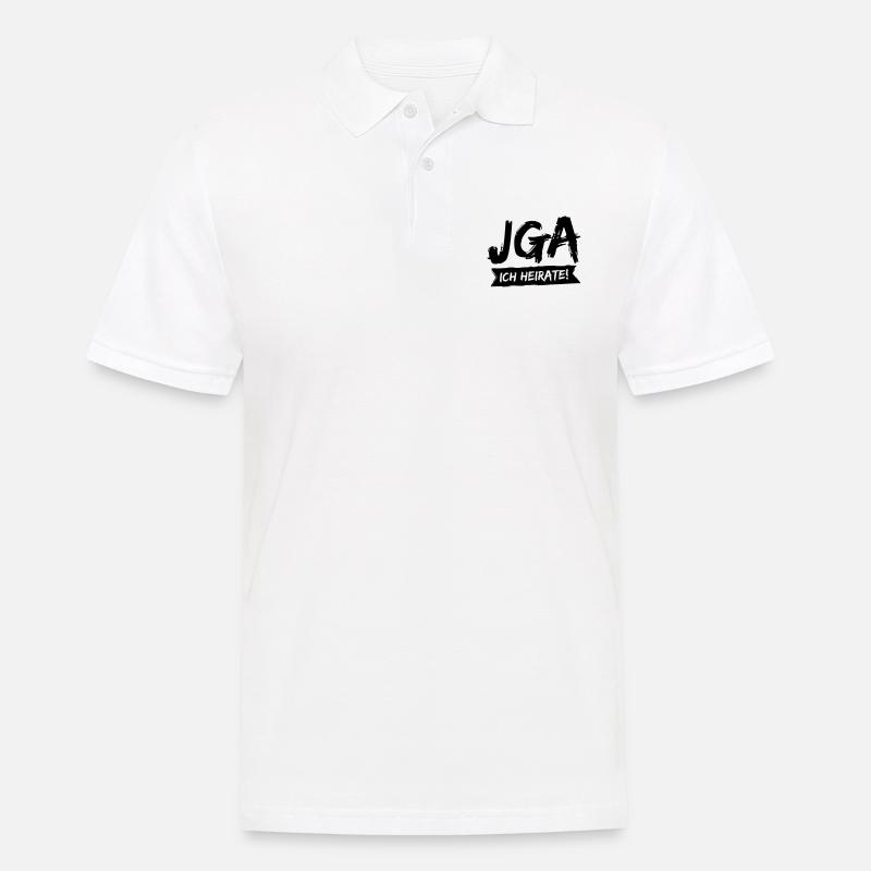 JGA - Ich heirate! - Männer Poloshirt - Weiß