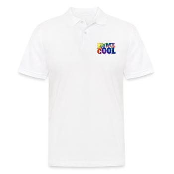 Lieber schwul als cool Liebe Schwul queer Sexismus - Männer Poloshirt - Weiß - Vorne - Kai (181cm)