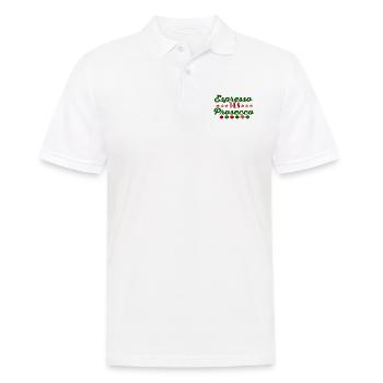 Espresso Then Prosecco - Men's Polo Shirt - white - Front - Kai (181cm)