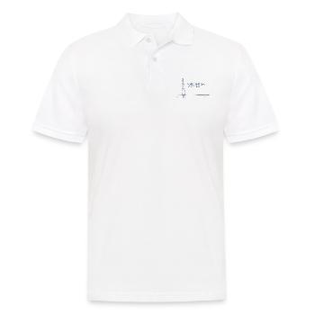 Haben und Sein verstehen. - Männer Poloshirt - Weiß - Vorne - Kai (181cm)