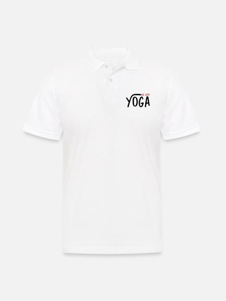 We Love Yoga - Men's Polo Shirt - white