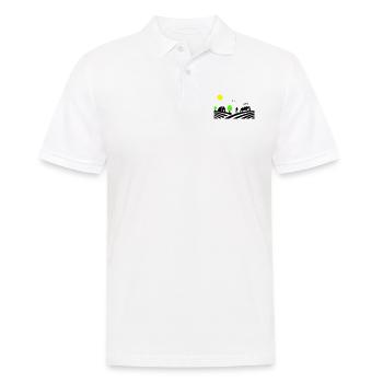 Ferme de tracteurs - Polo Homme - blanc - Devant - Kai (181cm)
