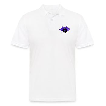 DJ 2 Cats Team Friends Crew Disque vinyle dans la bouche - Polo Homme - blanc - Devant - Kai (181cm)