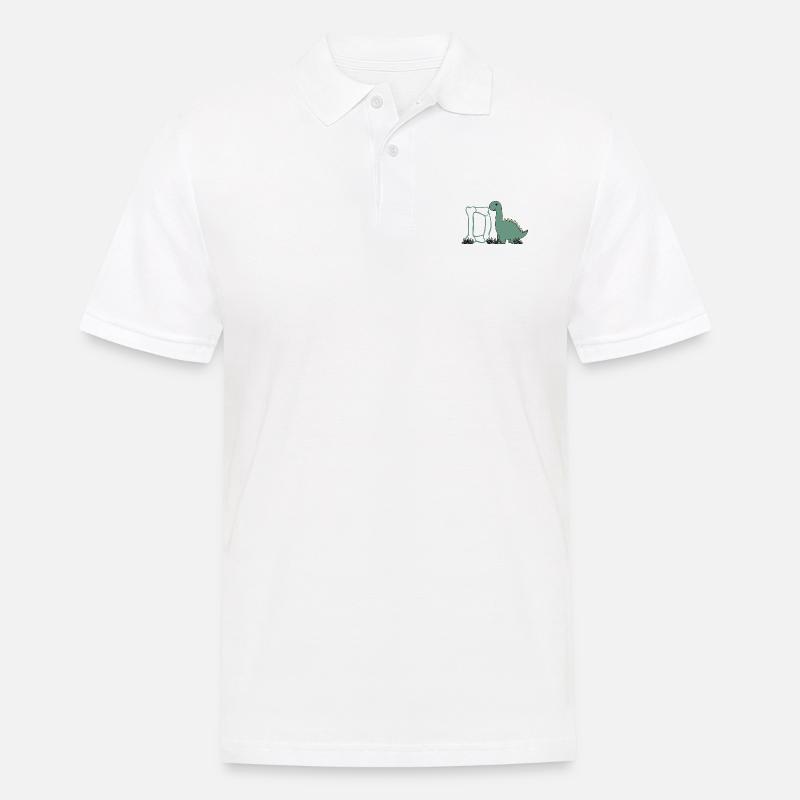 Buchstabe D - Männer Poloshirt - Weiß
