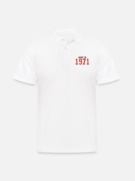1971 - Men's Polo Shirt - white