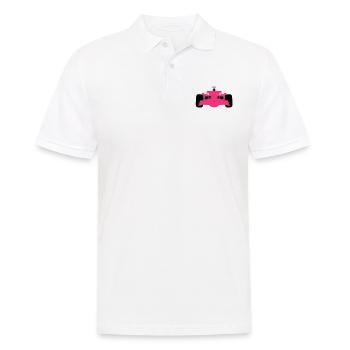 F1 #4 - Men's Polo Shirt - white - Front - Kai (181cm)