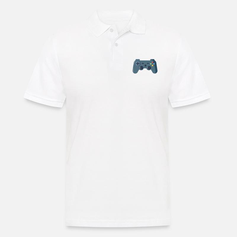 Gaming Controller - Männer Poloshirt - Weiß