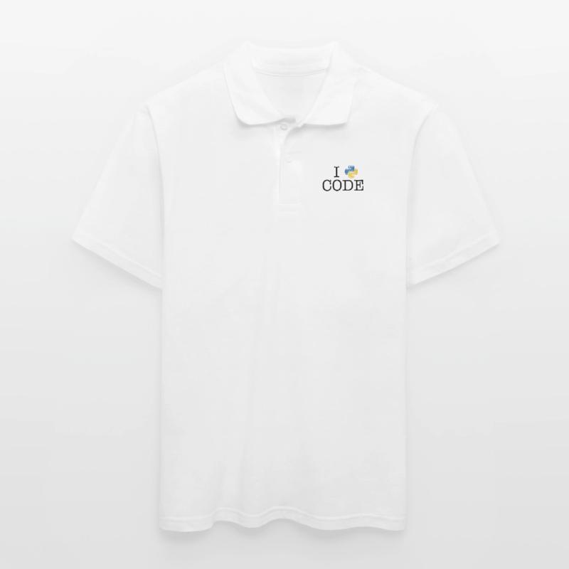 I love code - Python Polo Homme