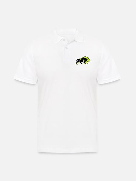 tiger 02 - Männer Poloshirt - Weiß