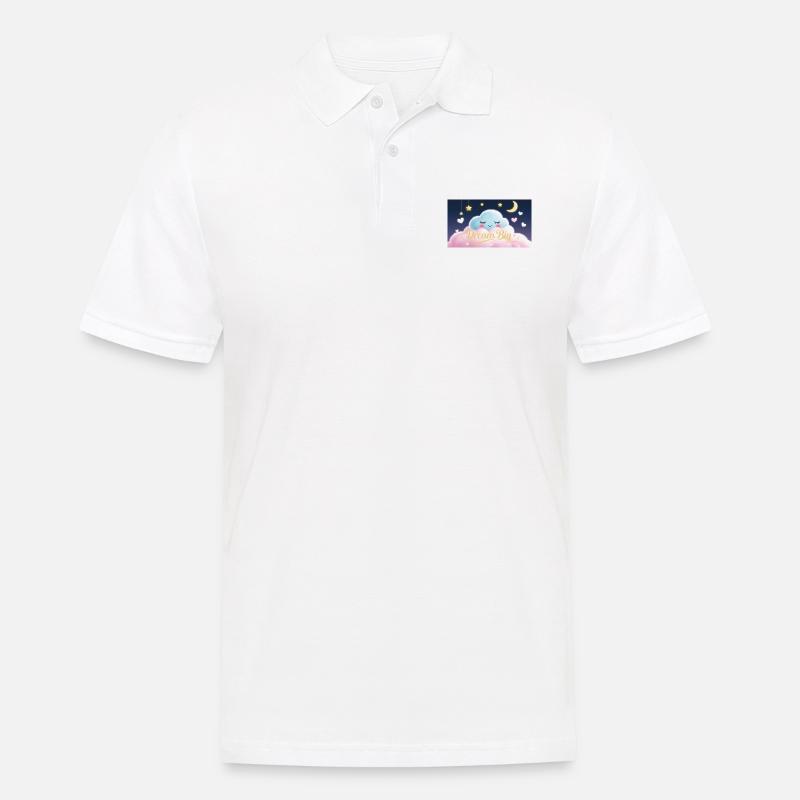 Dream Big - Männer Poloshirt - Weiß