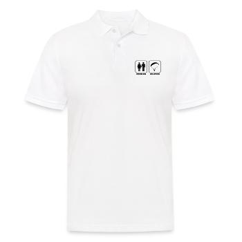 Paragliding paraglider gift - Men's Polo Shirt - white - Front - Kai (181cm)
