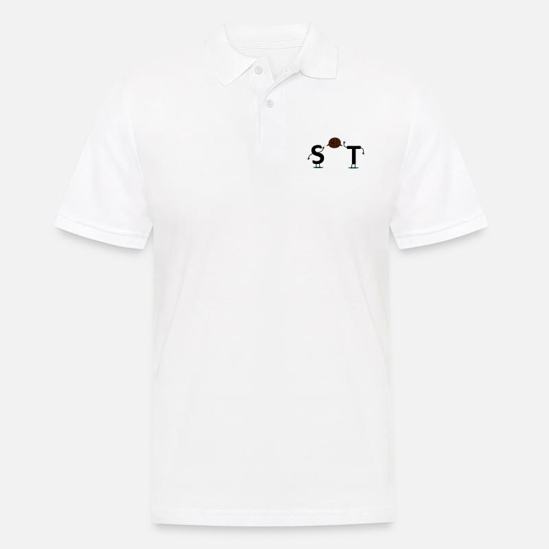 shit - Polo da uomo - bianco
