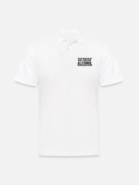May contain alcohol saying - Men's Polo Shirt - white