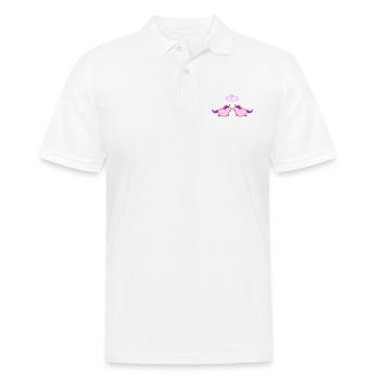 fat unicorns love - Männer Poloshirt - Weiß - Vorne - Kai (181cm)