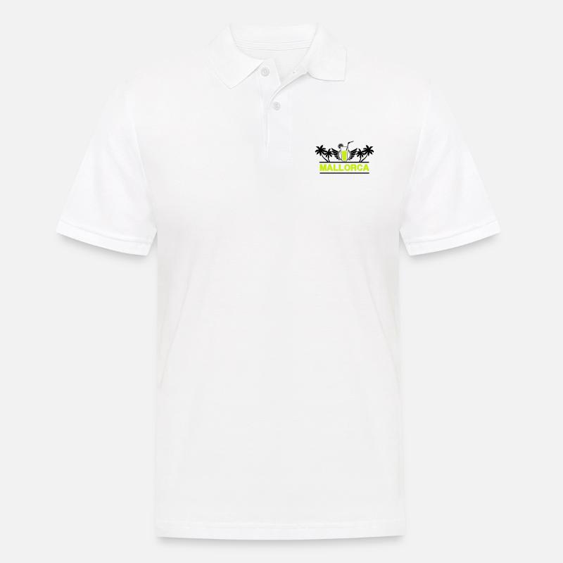 mallorca - Männer Poloshirt - Weiß