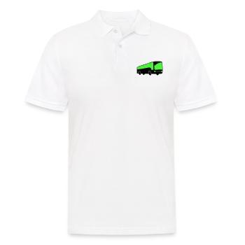 bus busfahren - Männer Poloshirt - Weiß - Vorne - Kai (181cm)