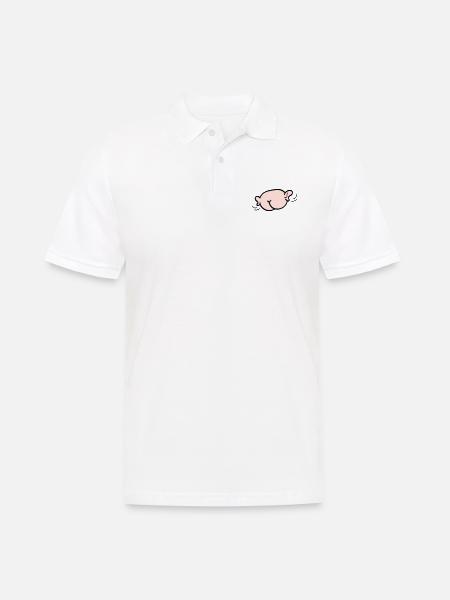 Arsch mit Ohren - Männer Poloshirt - Weiß