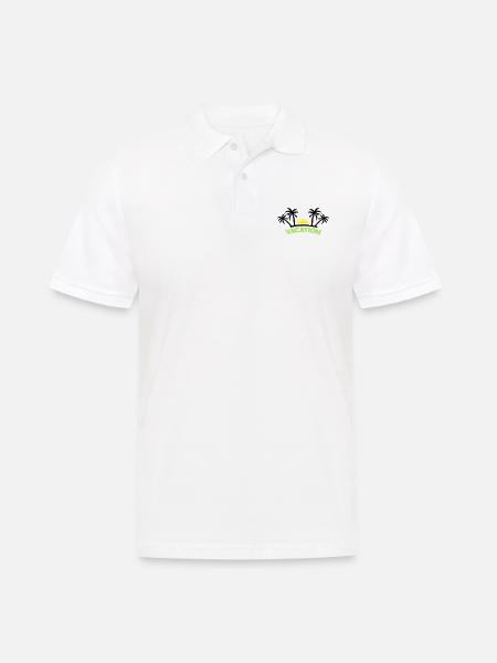 vacation3 - Männer Poloshirt - Weiß