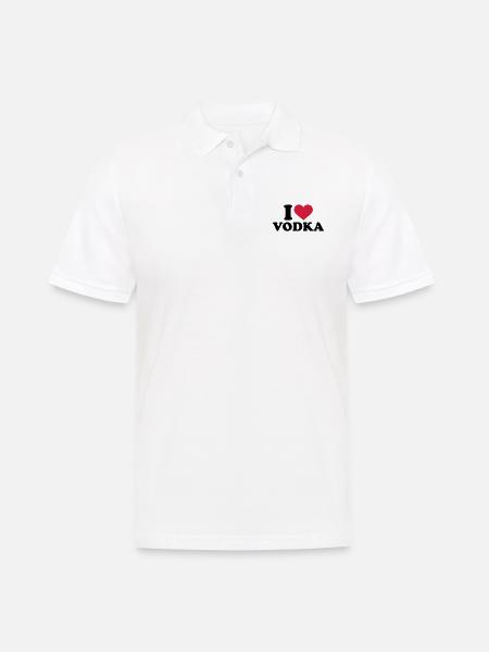 Wodka - Männer Poloshirt - Weiß