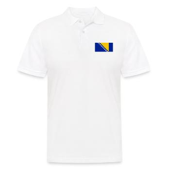 Bosnia flag - Men's Polo Shirt - white - Front - Kai (181cm)