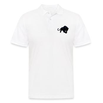 Schwarzer Panther oder Jaguar Wildkatze - Männer Poloshirt - Weiß - Vorne - Kai (181cm)