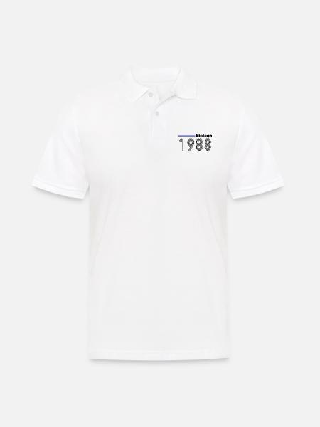 1988 - Männer Poloshirt - Weiß