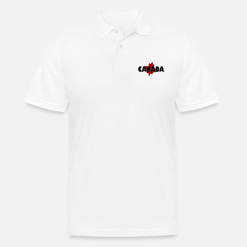 Kanada erable leaf - Männer Poloshirt - Weiß