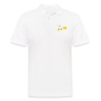 Drawing is my passion - Männer Poloshirt - Weiß - Vorne - Kai (181cm)