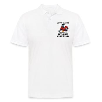 Welding Welder Metal Construction Ironworker Funny - Men's Polo Shirt - white - Front - Kai (181cm)