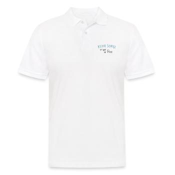 keine Sorge nur ne Phase - Männer Poloshirt - Weiß - Vorne - Kai (181cm)