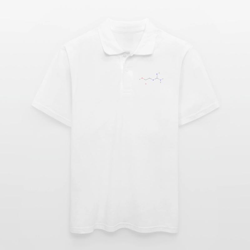 Molécule de créatine - Formule structurale colorée Polo Homme