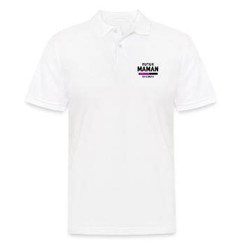Futur Maman en cours - Polo Homme - blanc - Devant - Kai (181cm)