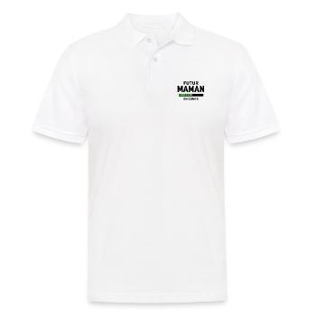 Futur Maman en cours - Polo Homme - blanc - Devant - Kai (181cm)