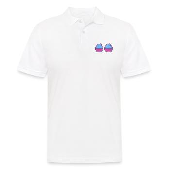 Cupcake 2 - Men's Polo Shirt - white - Front - Kai (181cm)